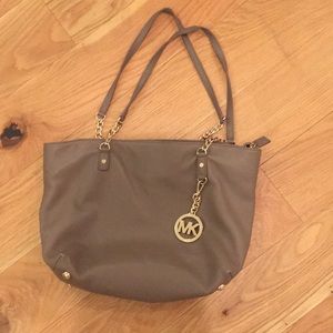 Michael Kors Taupe Leather Purse
